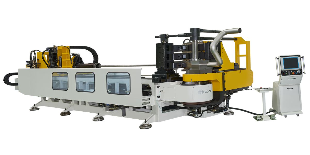 SOCO 6B Series heavy duty CNC pipe bender with multi-stack tooling