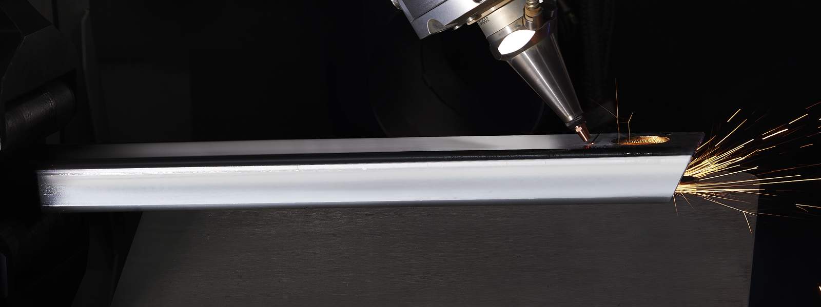 Tube laser cutting a tube